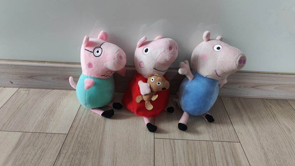 Maskotki Świnka Peppa zestaw 5 maskotek