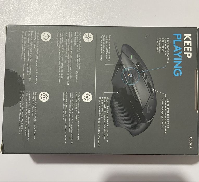 Logitech G502 X Wired Hero 25600DPI Optical Mouse Gaming Black NEW64585051901827124