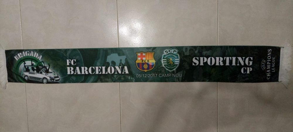 cachecol Sporting competições europeias