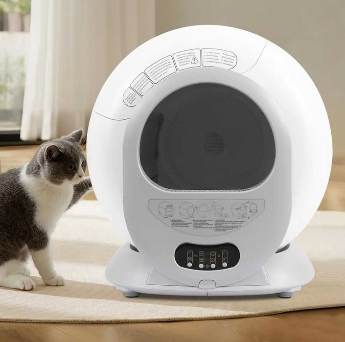 Samoczyszcząca kuweta dla kotów 65L , smart cat litter box , Wi-Fi , 2,4GHz , monitorowanie z aplikacji mobilnej