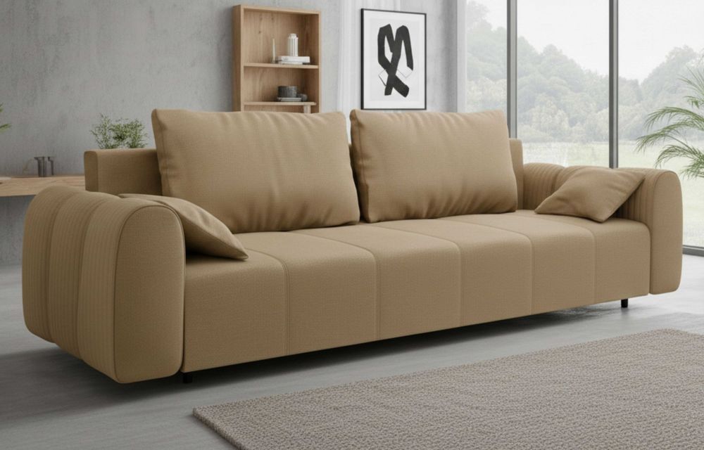 Kanapa,sofa CHILL-Funkcja Spania 145/200cm,Pojemnik! Transport Gratis!