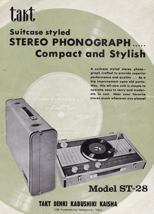 Gira discos TAKT ST 28N DE 1950