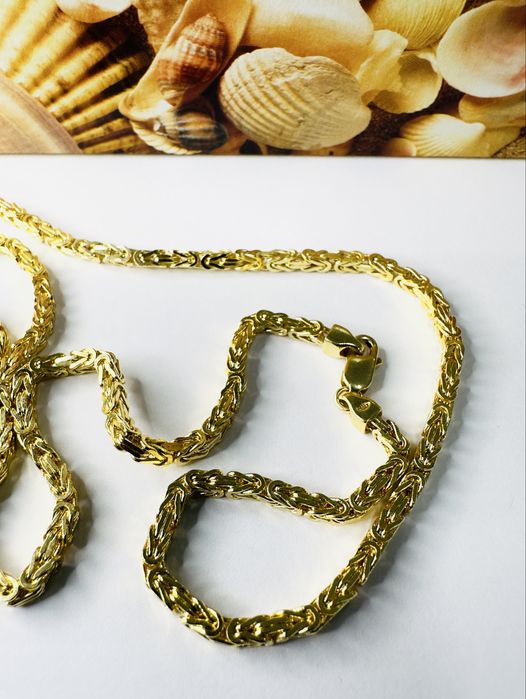 Złoty łancuszek 14k Królewski 60 cm