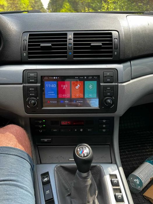 Auto Rádio Bmw E46  Android 2 din ano 1998 até 2006 Modelo de botões