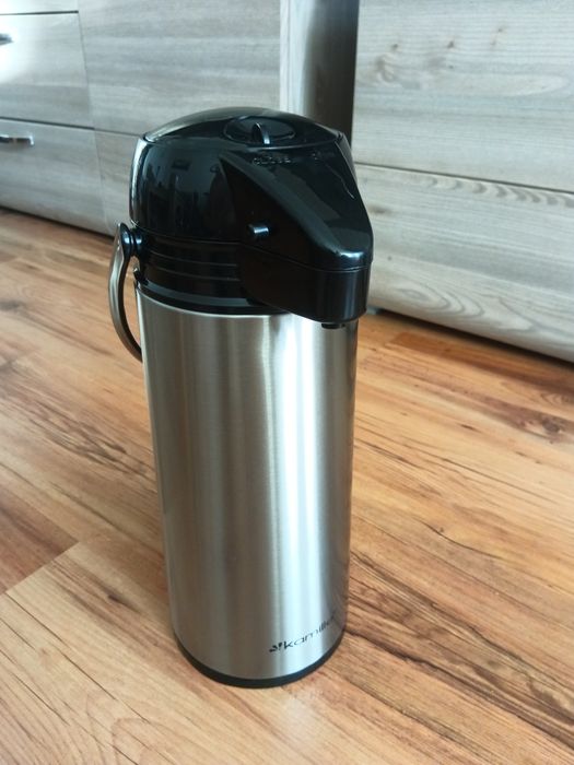 TERMOS stalowy z pompką 1,9L KAMILLE