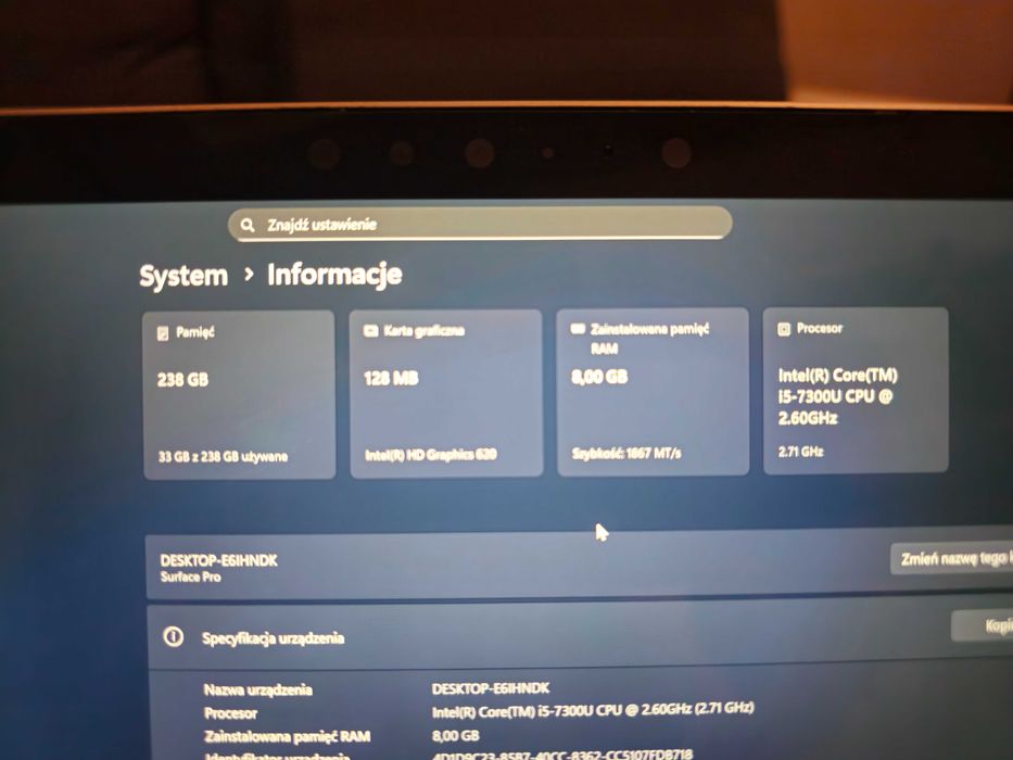 Microsoft Surface Pro 5