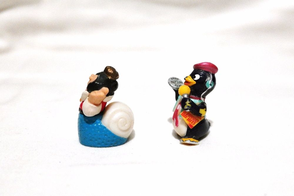 Мини игрушки набор 2шт Пингвин и Улитка резина пластик