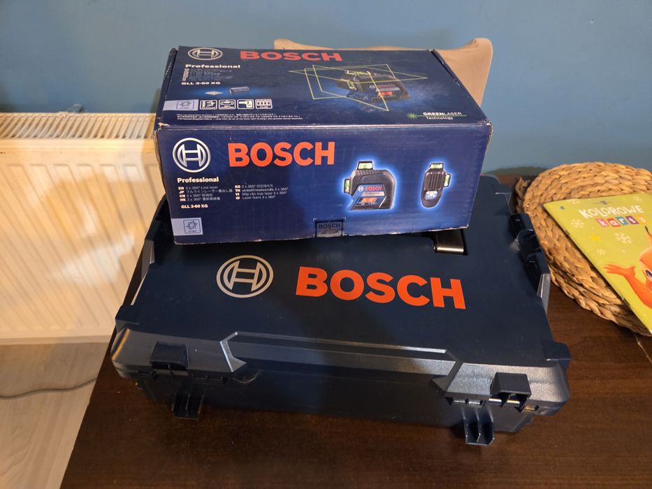 Bosch gll3-80 NOWY zielony 12 linii poziomica laser 360