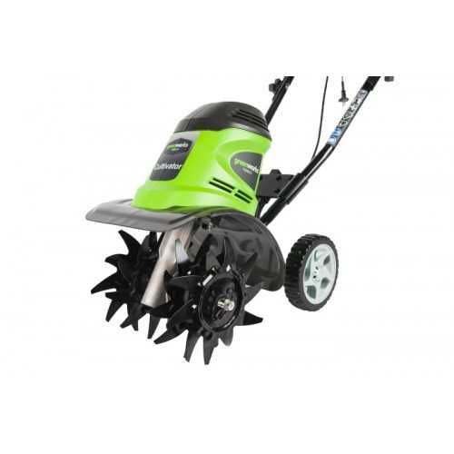 Культиватор електричний Greenworks GTL9526, мотоблок электрический