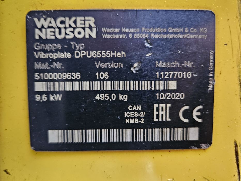 Wacker dpu 6555  2020r