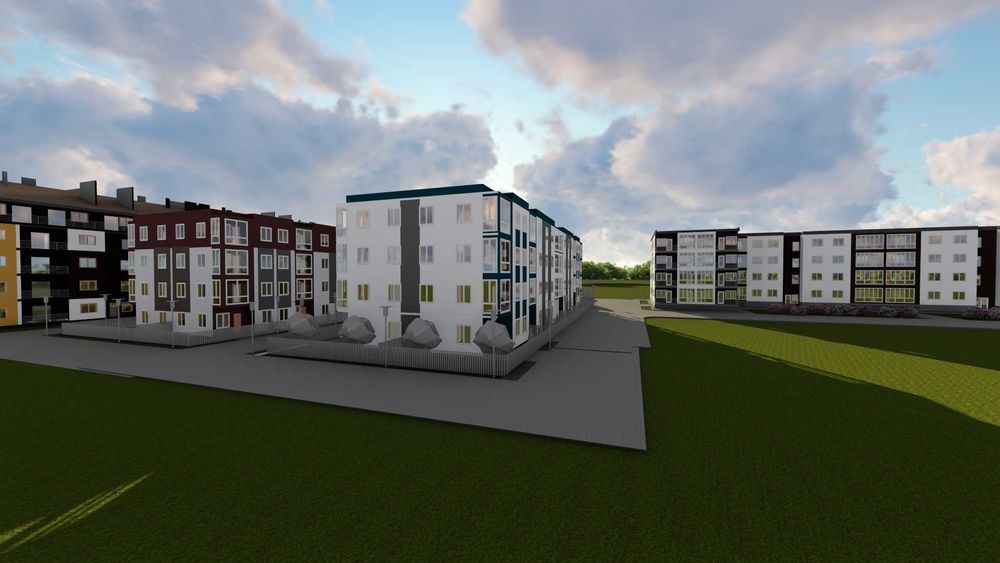 Квартира 3-кімнатна 4 поверх 57 м2. Розтермінування