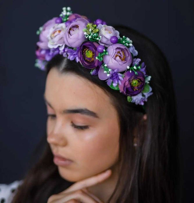 Українські віночки , обручі на голову , обідки