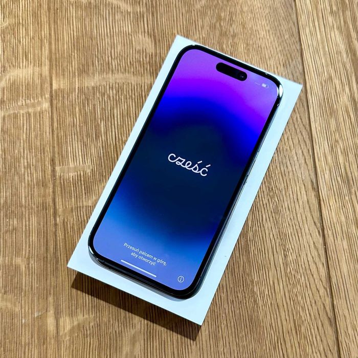  Apple iPhone 14 Pro 256GB Deep Purple Idealny Bat 100% Gwarancja ROK