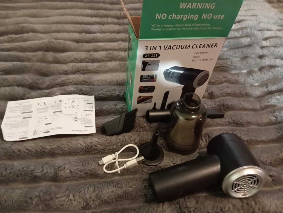 Аккумуляторный вакуумный пылесос для дома и автомобиля