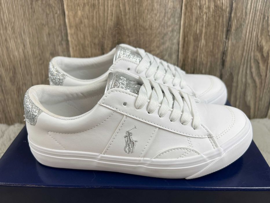Buty damskie białe trampki Polo Ralph Lauren Rayley 35