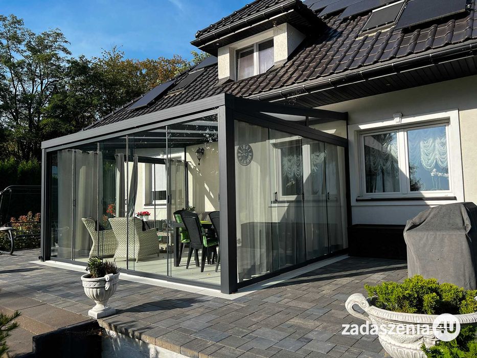 Zadaszenia aluminiowe,przeszklenia tarasów,zabudowa tarasów,pergole GD