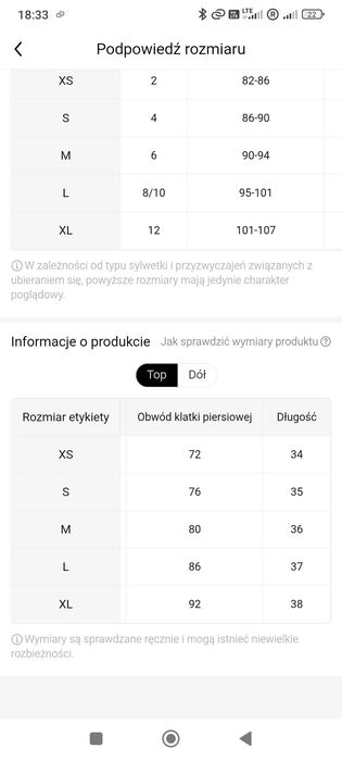 Komplet dla kobiety