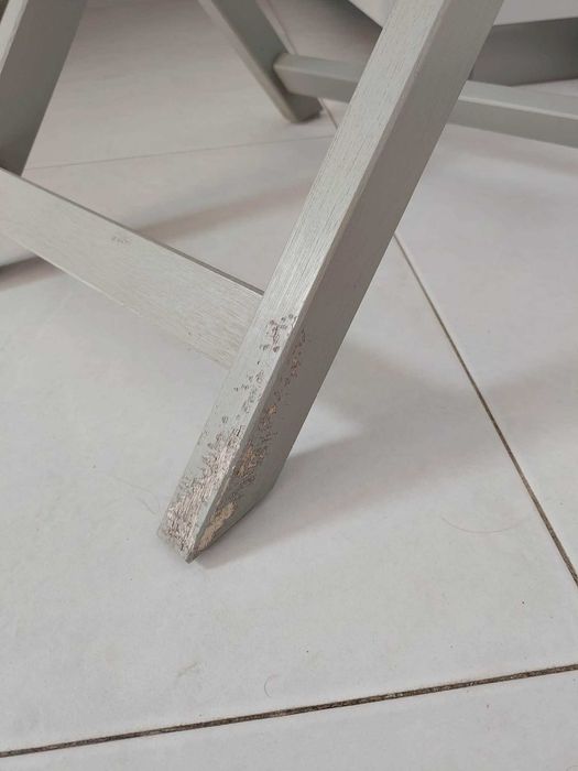 IKEA BONDHOLMEN Mesa + 2 cadeiras + 2 almofadas, exterior/fora/veranda, cinzentos