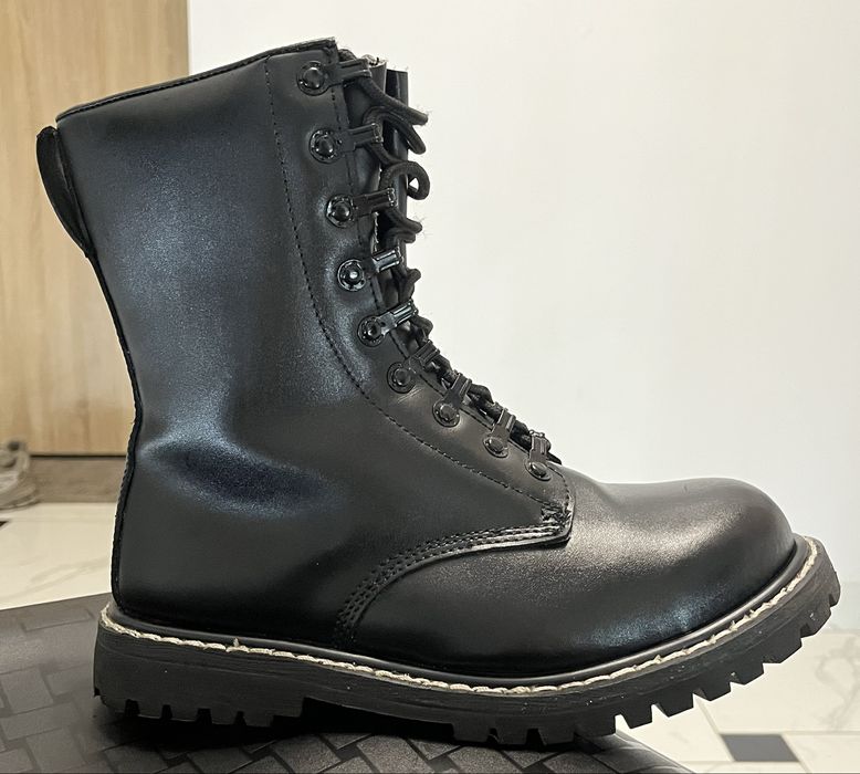 Nowe buty Brandit z metalowym noskiem – solidne, skórzane