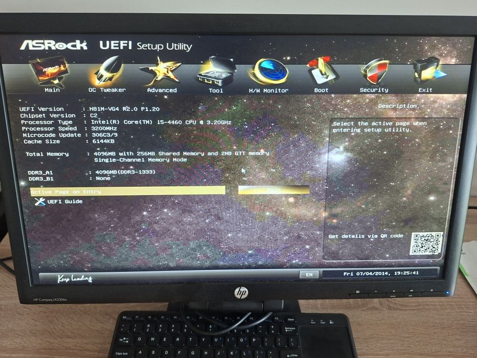 Komputer PC i5-4460 | 4GB RAM + Monitor HP Compaq LA2306X