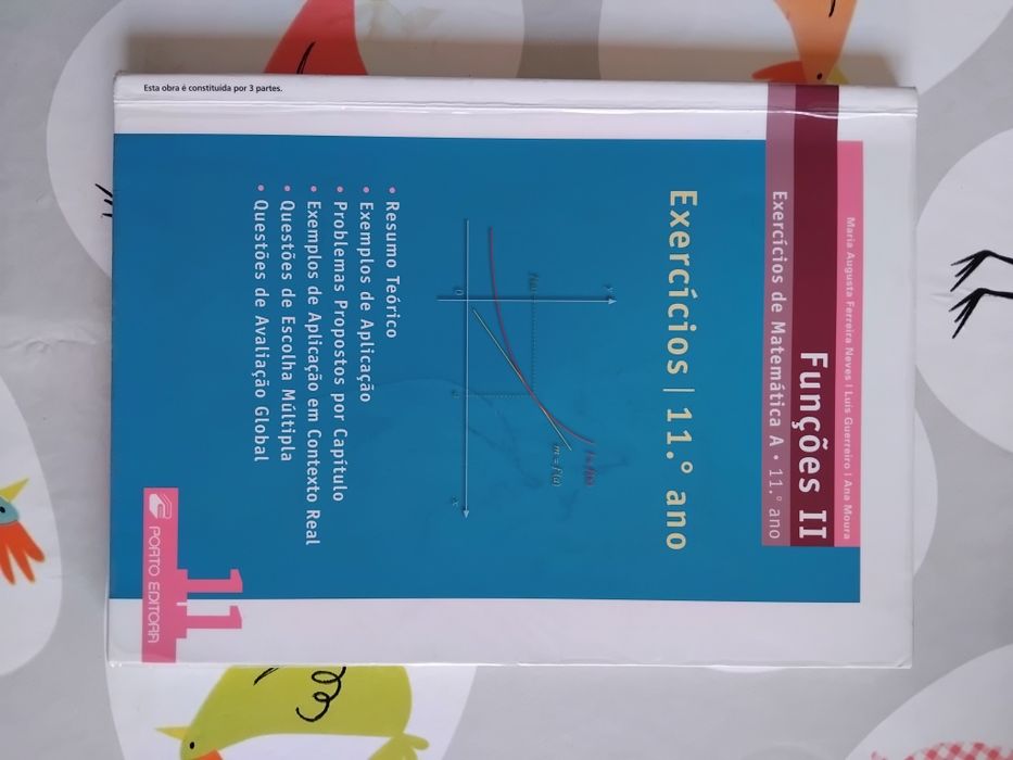Livro de exercícios de matemática, 11° ano