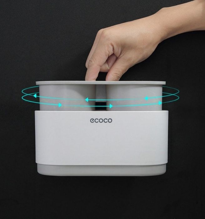 Полочка органайзер Ecoco для фена пластиковый новый на самоклейке