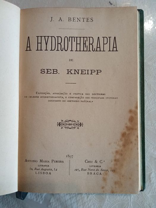 A  hydrotherapia , 1897. Kneypp