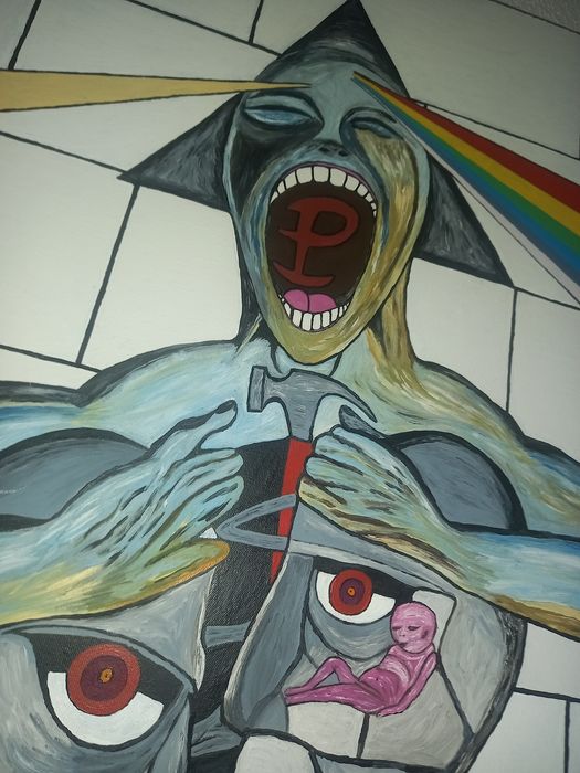 Quadro Pink Floyd em tela