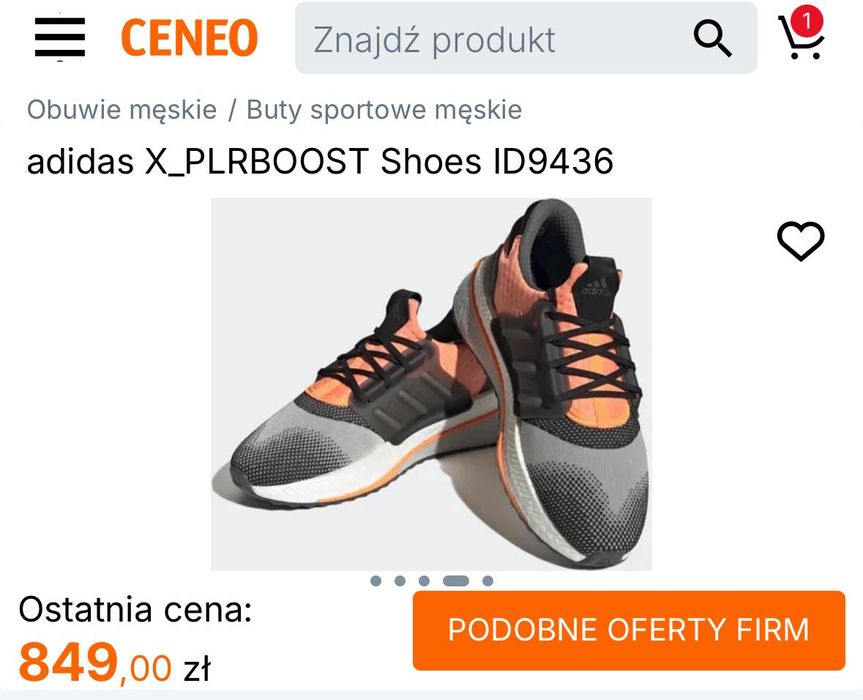 ADIDAS X_PLRBOOST nowe rozmiar 42