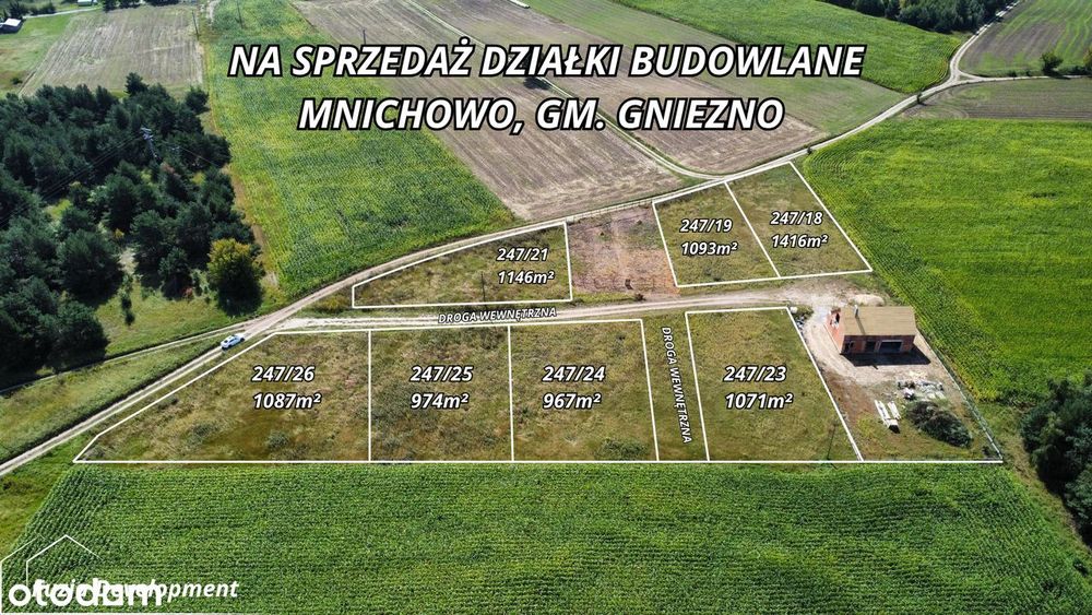 Działka budowlana Mnichowo, gm. Gniezno