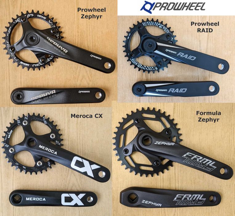 Шатуны разные Shimano 301 MT510 Alivio передние звезды Prowheel