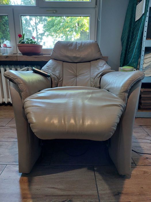 fotel geriatryczny Himolla skóra naturalna