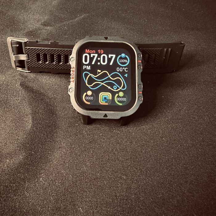 Smartwatch Desportivo HD 2.1” com Chamadas Bluetooth, IP68 e Monitorização Completa