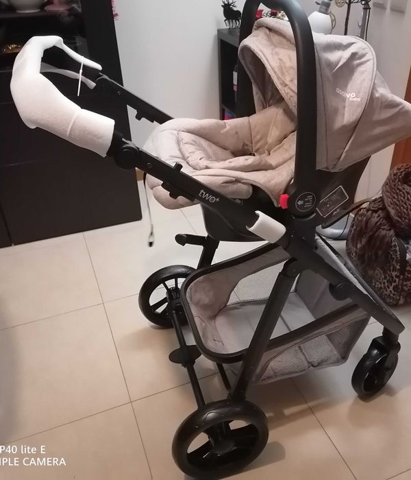 Carrinho trio Asalvo bege