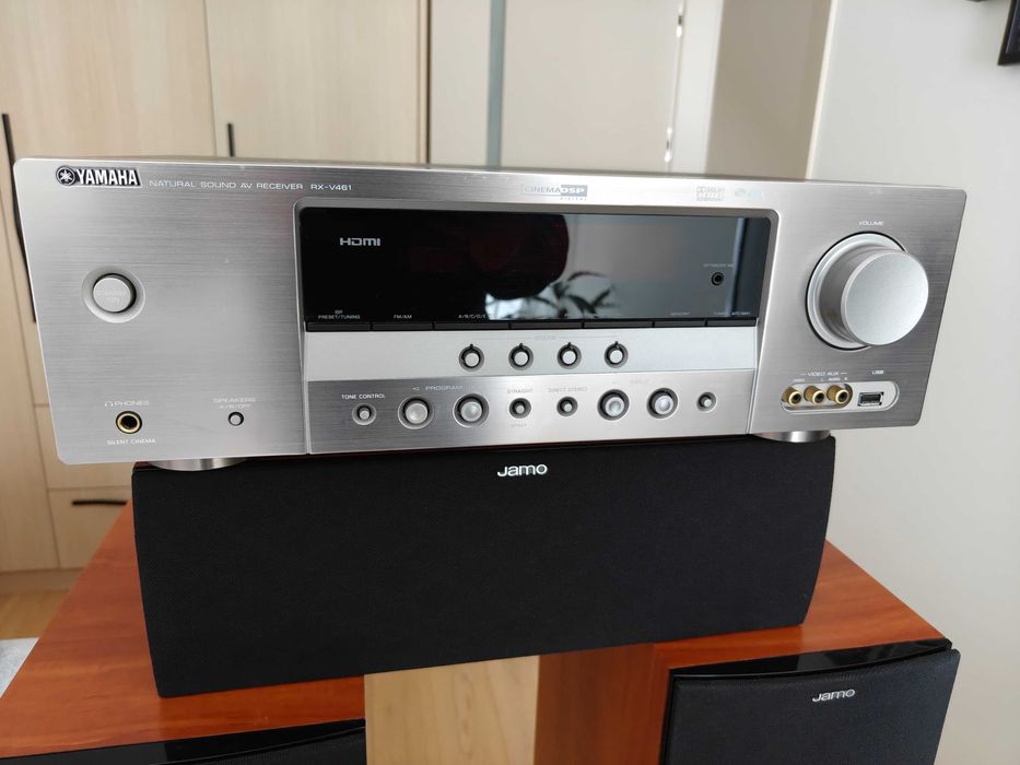 Yamaha RX‑V461 – amplituner AV 5.1 + pilot | stan bardzo dobry