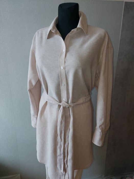 Lniana piaskowa szmizjerka