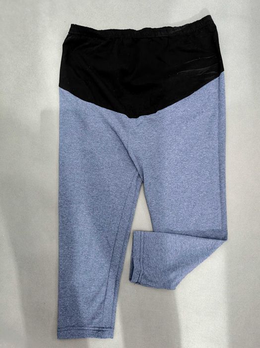 Legginsy ciążowe za kolano bawełniane legginsy z pasem M / L