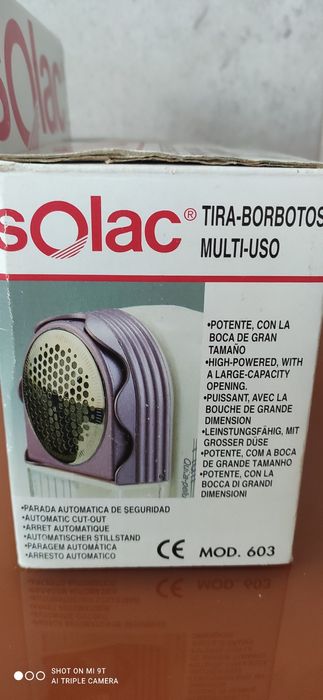 SOLAC - máquina de borbotos a pilhas