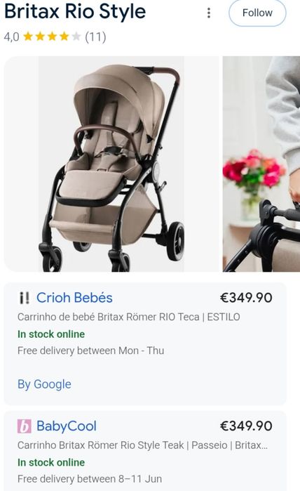 Carrinho de bebé Britax rio