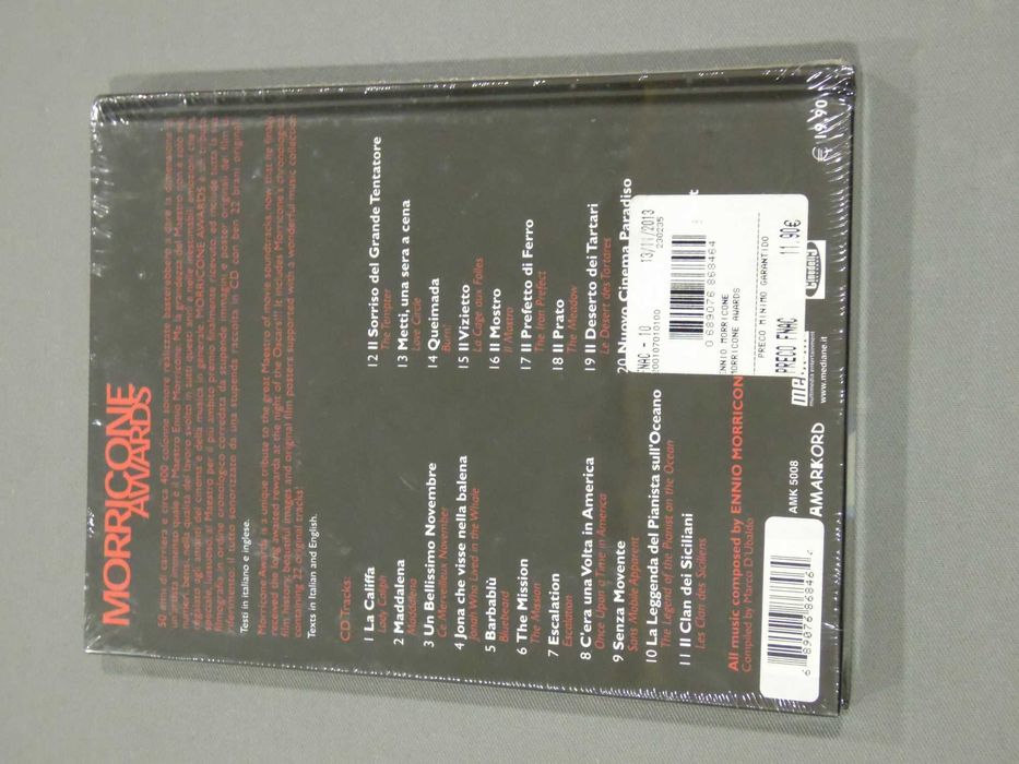 CD + Livro Morricone Awards Selado