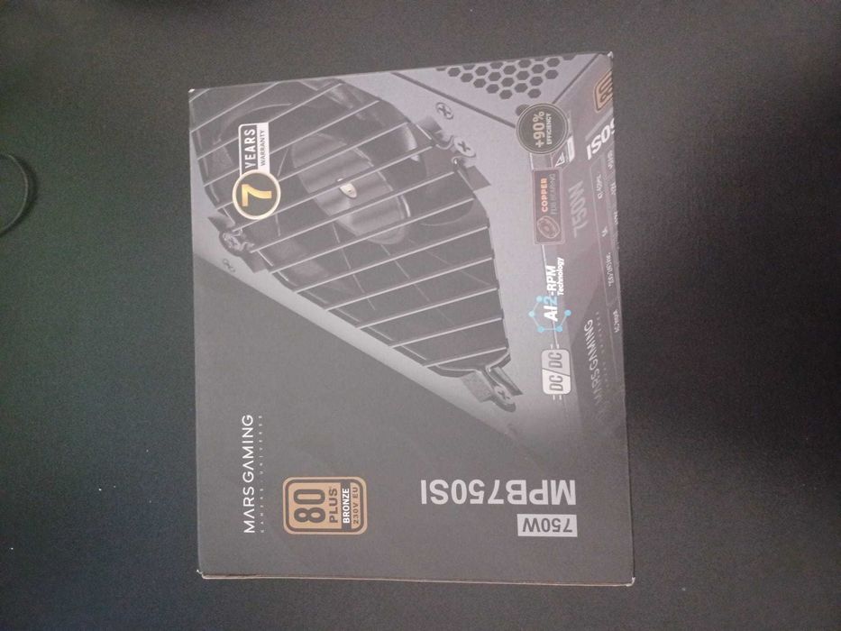 Fonte Alimentação Mars Gaming MPB750SI 750W - Como Nova (C/ Caixa e Fatura)