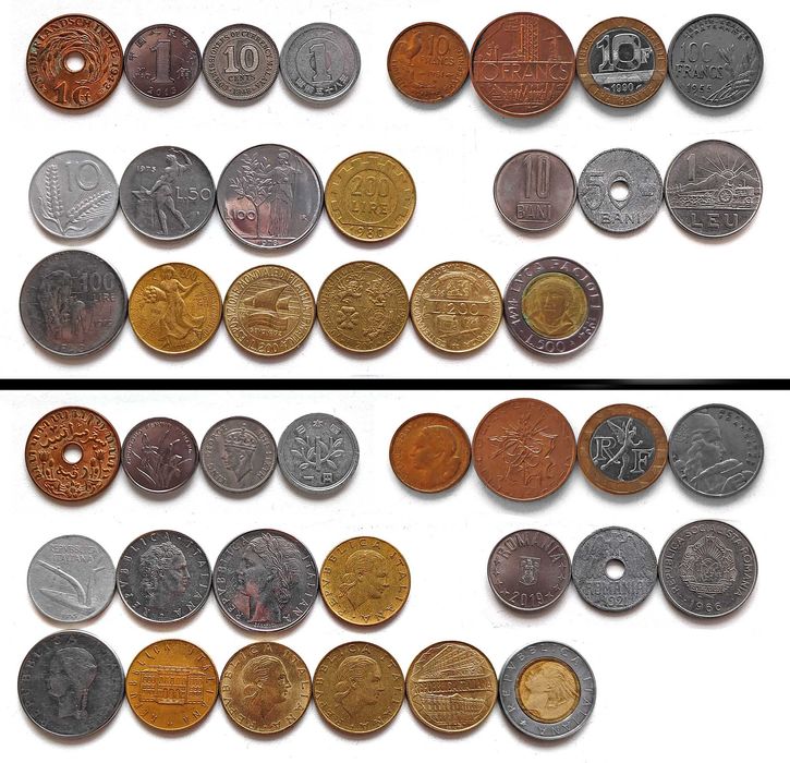 Монеты иностранные на выбор