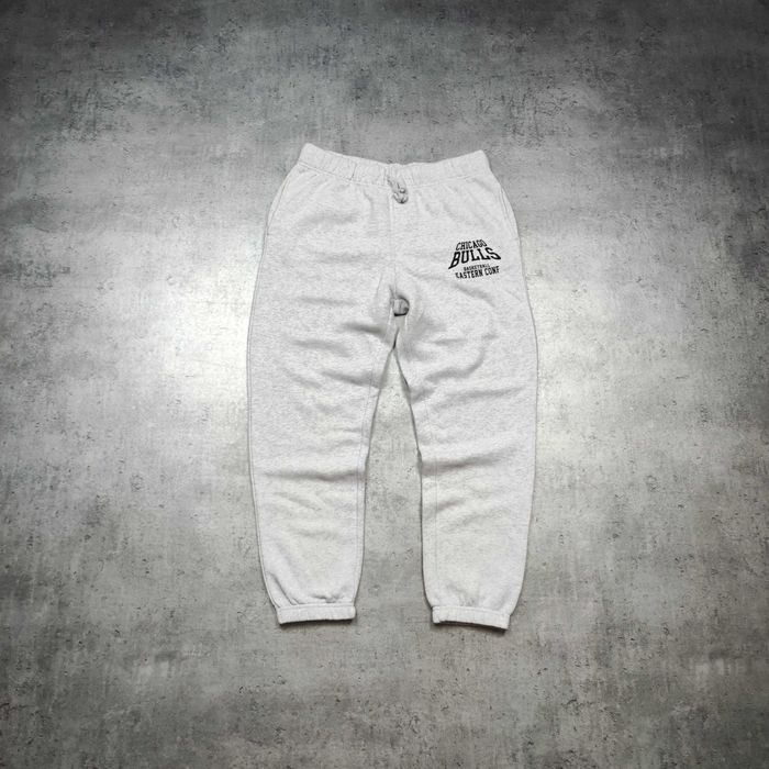 MĘSKIE Spodnie Dresy Sportowe Joggery Koszykówka NBA Chicago Bulls Logo