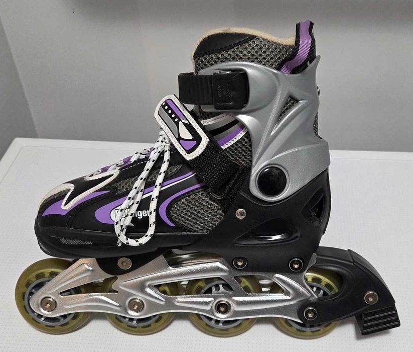 Rolki dziecięce, regulowany rozmiar 33–36 jak nowe