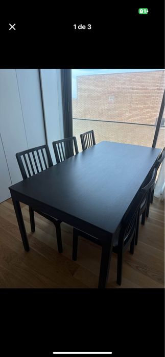 Mesa com cadeiras ikea (menos de 1 ano)