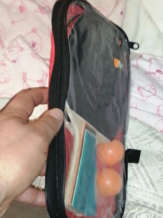 Par de Raquetes com bolas de Ping Pong tudo novo