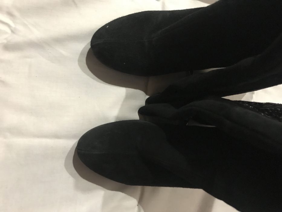 Сапоги замшевые, утепленные. 38р.