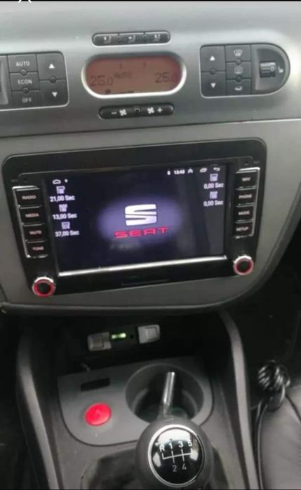 Rádio Android 14 com GPS SEAT LEON + Moldura própria (Artigo Novo)