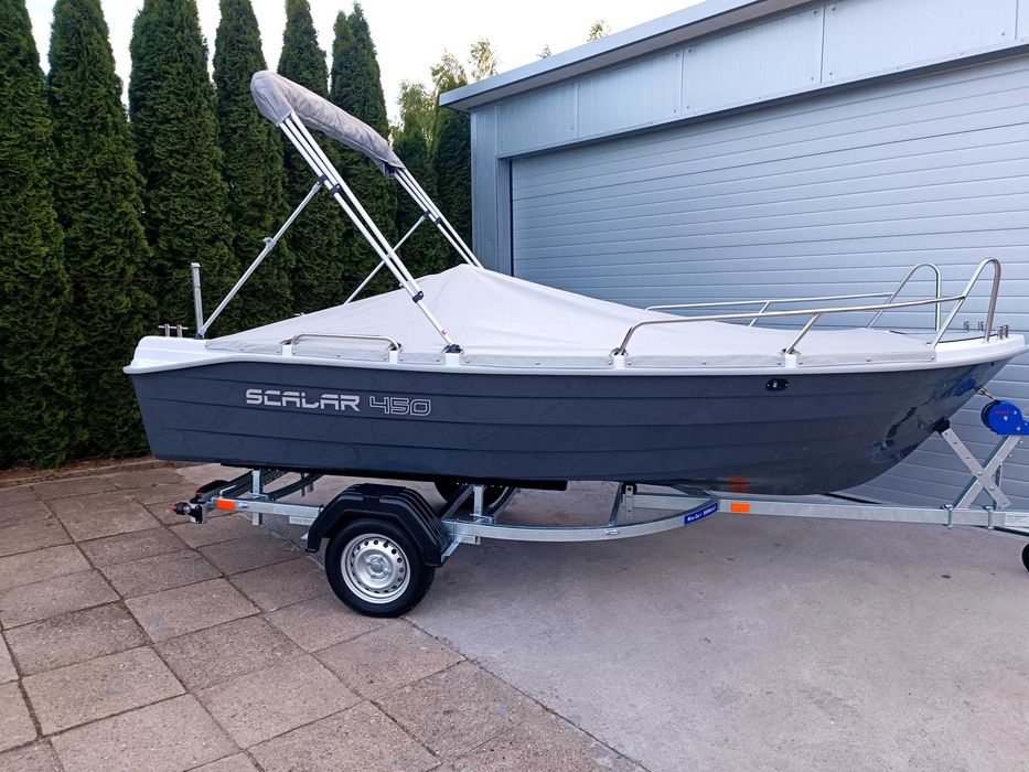 Łódź motorowa Scalar 450 w pełni  wyposażona okazja