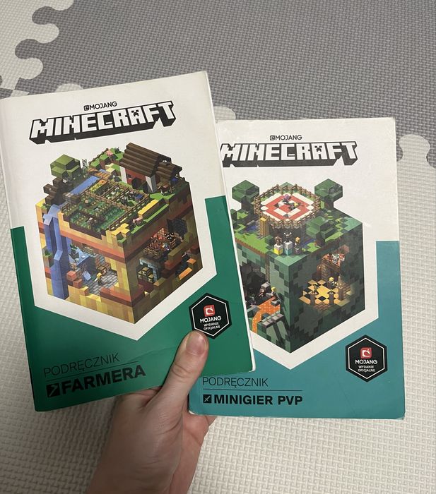 Książki Minecraft Podręcznik farmera i Podręcznik minigier pvp